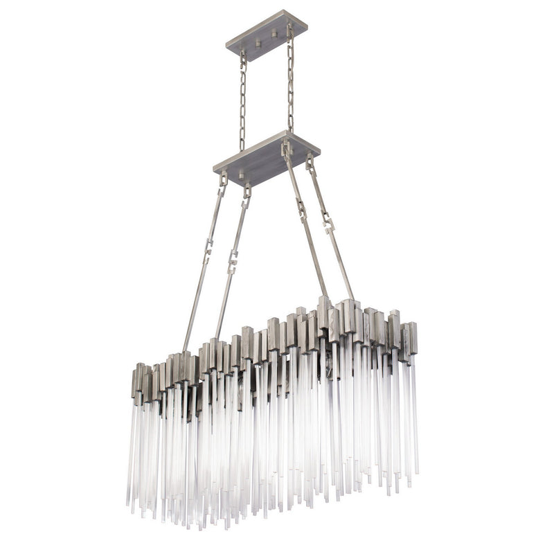 Six Light Linear Pendant<br /><span style="color:#4AB0CE;">Entrega: 4-10 dias en USA</span><br /><span style="color:#4AB0CE;font-size:60%;">PREGUNTE POR ENTREGA EN PANAMA</span><br />Collection: Matrix<br />Finish: Rainy Night