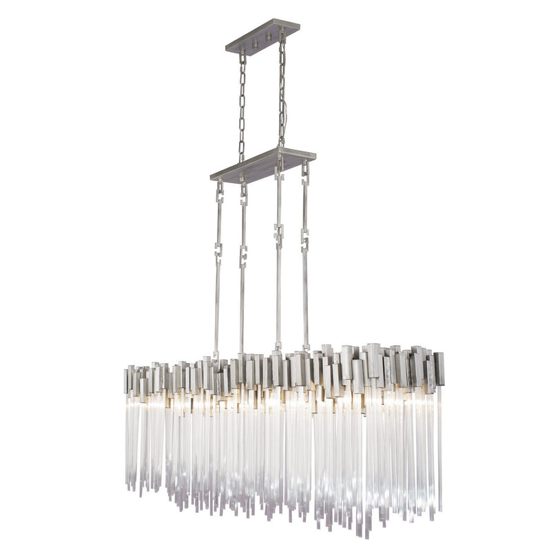 Eight Light Linear Pendant<br /><span style="color:#4AB0CE;">Entrega: 4-10 dias en USA</span><br /><span style="color:#4AB0CE;font-size:60%;">PREGUNTE POR ENTREGA EN PANAMA</span><br />Collection: Matrix<br />Finish: Rainy Night