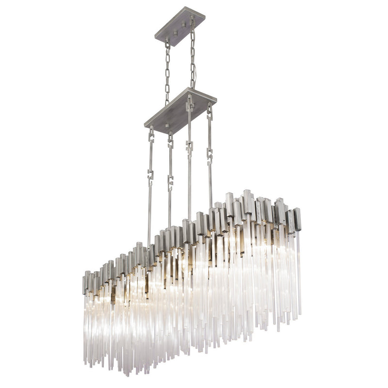 Eight Light Linear Pendant<br /><span style="color:#4AB0CE;">Entrega: 4-10 dias en USA</span><br /><span style="color:#4AB0CE;font-size:60%;">PREGUNTE POR ENTREGA EN PANAMA</span><br />Collection: Matrix<br />Finish: Rainy Night