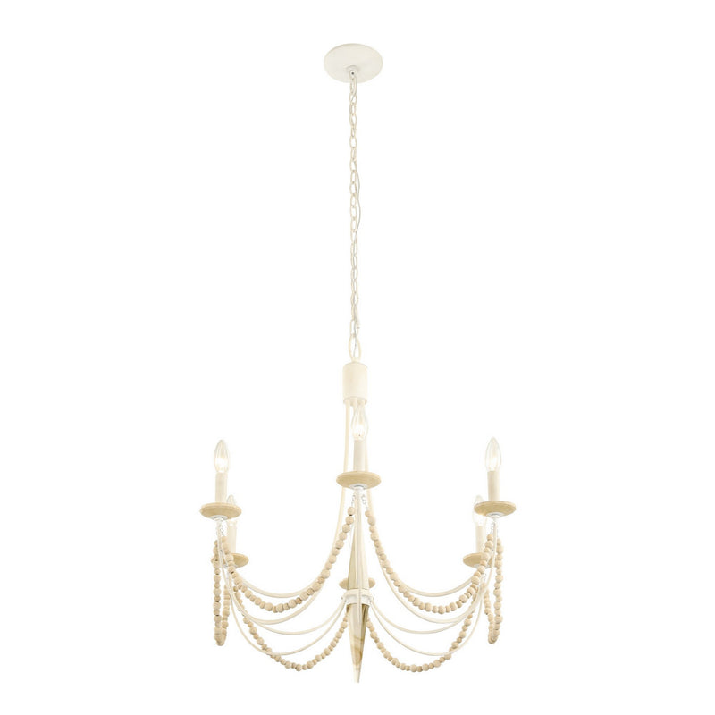 Varaluz - 350C06CW - Six Light Chandelier - Brentwood - Country White