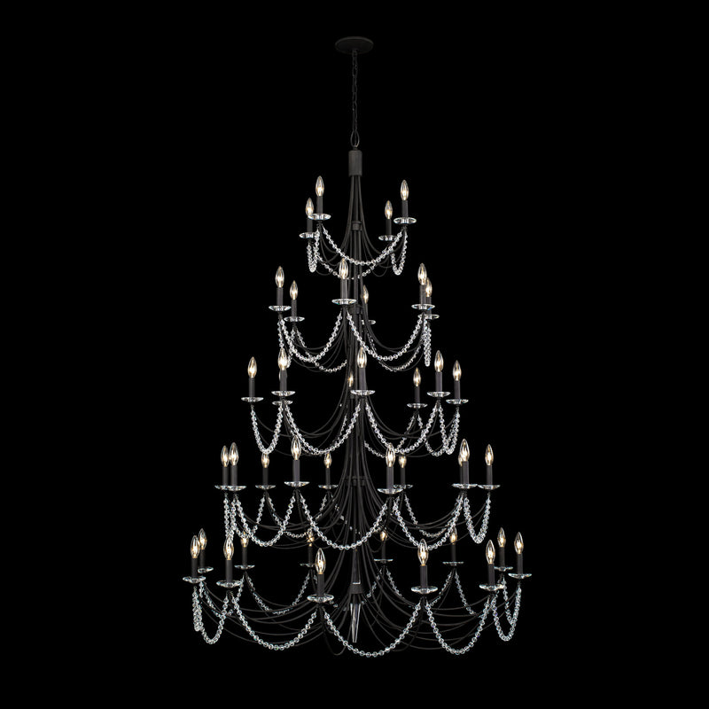 40 Light Chandelier<br /><span style="color:#4AB0CE;">Entrega: 4-10 dias en USA</span><br /><span style="color:#4AB0CE;font-size:60%;">PREGUNTE POR ENTREGA EN PANAMA</span><br />Collection: Brentwood<br />Finish: Carbon