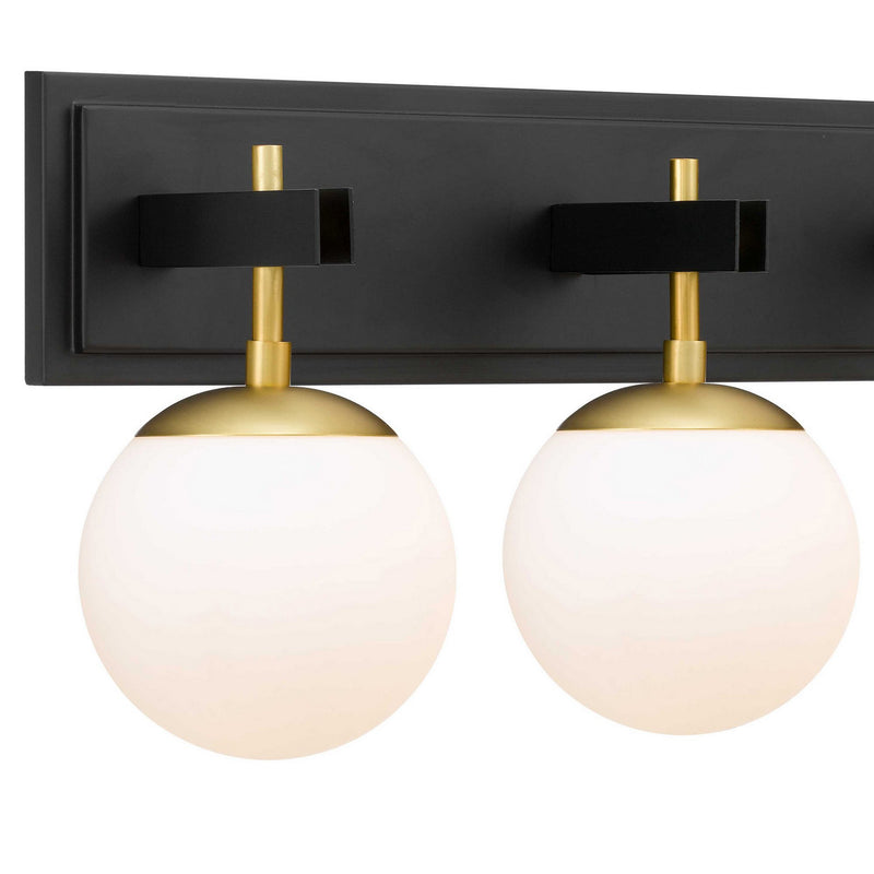 Varaluz - 352B04BLSB - Four Light Bath - Allie - Black/Satin Brass