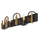 Varaluz - 354B03MBAG - Three Light Bath - Darden - Matte Black/Antique Gold