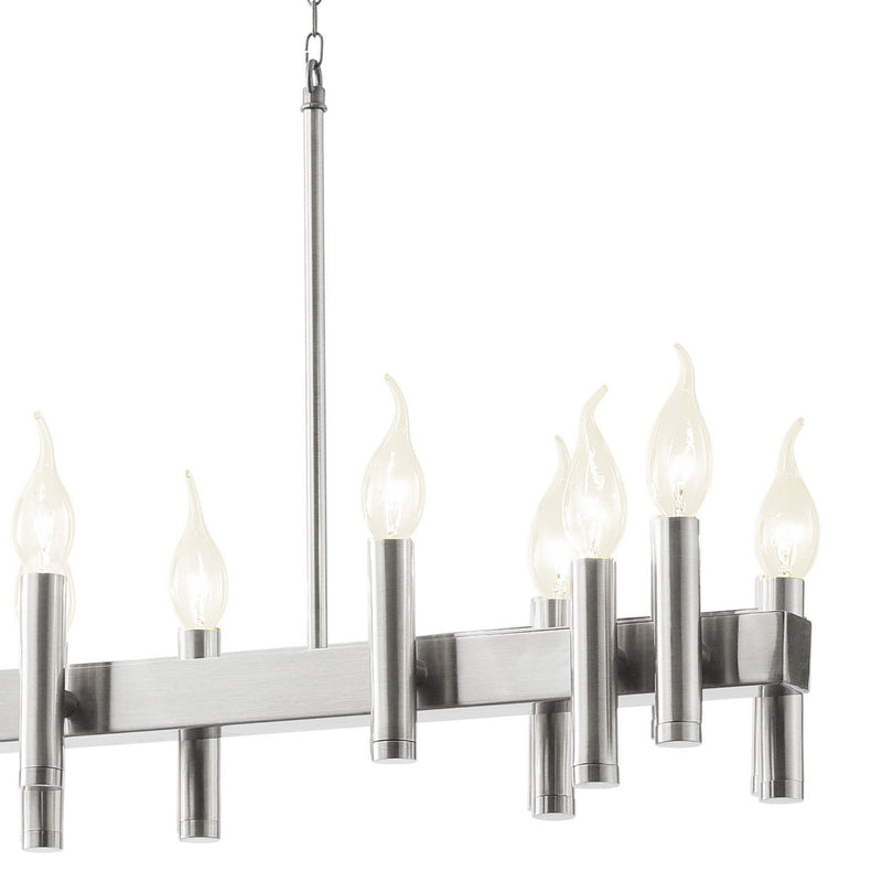 Varaluz - 357N12SN - 12 Light Linear Pendant - Collette - Satin Nickel