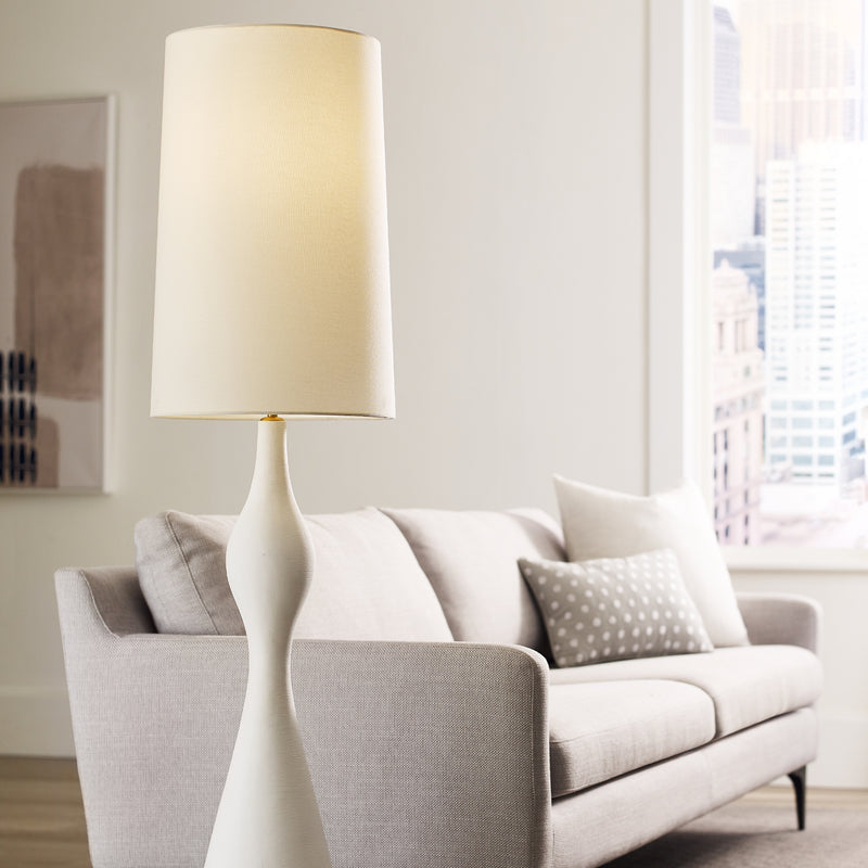 One Light Floor Lamp<br /><span style="color:#4AB0CE;">Entrega: 4-10 dias en USA</span><br /><span style="color:#4AB0CE;font-size:60%;">PREGUNTE POR ENTREGA EN PANAMA</span><br />Collection: Constance<br />Finish: Textured White