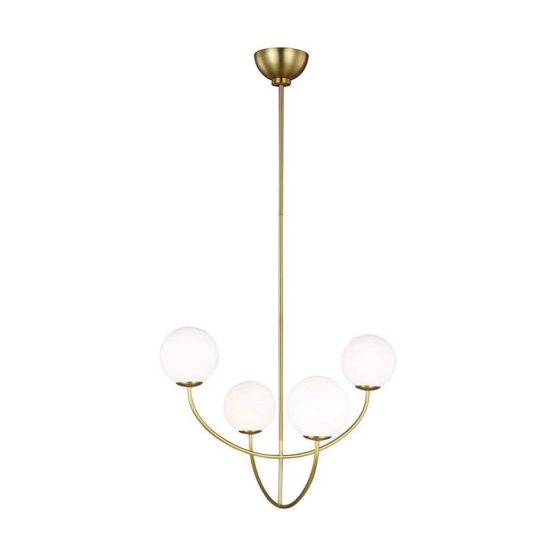 Four Light Chandelier<br /><span style="color:#4AB0CE;">Entrega: 4-10 dias en USA</span><br /><span style="color:#4AB0CE;font-size:60%;">PREGUNTE POR ENTREGA EN PANAMA</span><br />Collection: Galassia<br />Finish: Burnished Brass