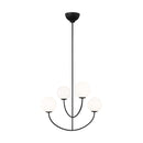 Four Light Chandelier<br /><span style="color:#4AB0CE;">Entrega: 4-10 dias en USA</span><br /><span style="color:#4AB0CE;font-size:60%;">PREGUNTE POR ENTREGA EN PANAMA</span><br />Collection: Galassia<br />Finish: Midnight Black
