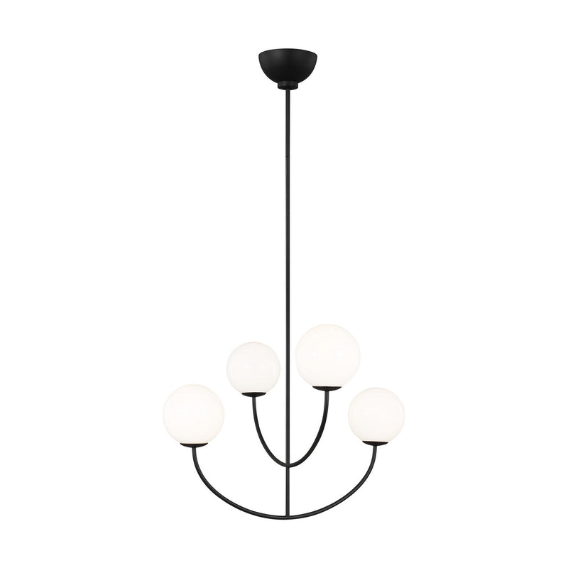 Four Light Chandelier<br /><span style="color:#4AB0CE;">Entrega: 4-10 dias en USA</span><br /><span style="color:#4AB0CE;font-size:60%;">PREGUNTE POR ENTREGA EN PANAMA</span><br />Collection: Galassia<br />Finish: Midnight Black