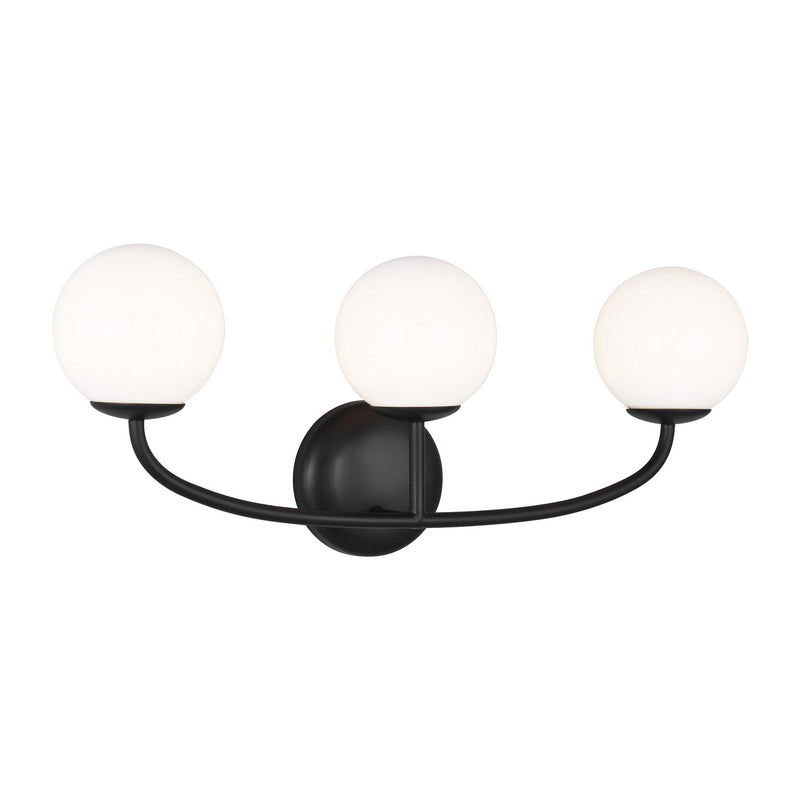 Three Light Vanity<br /><span style="color:#4AB0CE;">Entrega: 4-10 dias en USA</span><br /><span style="color:#4AB0CE;font-size:60%;">PREGUNTE POR ENTREGA EN PANAMA</span><br />Collection: Galassia<br />Finish: Midnight Black