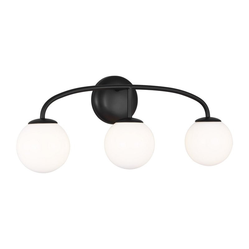 Three Light Vanity<br /><span style="color:#4AB0CE;">Entrega: 4-10 dias en USA</span><br /><span style="color:#4AB0CE;font-size:60%;">PREGUNTE POR ENTREGA EN PANAMA</span><br />Collection: Galassia<br />Finish: Midnight Black