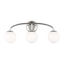 Three Light Vanity<br /><span style="color:#4AB0CE;">Entrega: 4-10 dias en USA</span><br /><span style="color:#4AB0CE;font-size:60%;">PREGUNTE POR ENTREGA EN PANAMA</span><br />Collection: Galassia<br />Finish: Polished Nickel