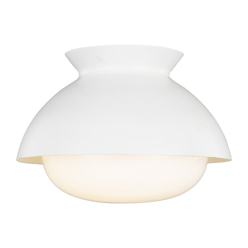 One Light Flush Mount<br /><span style="color:#4AB0CE;">Entrega: 4-10 dias en USA</span><br /><span style="color:#4AB0CE;font-size:60%;">PREGUNTE POR ENTREGA EN PANAMA</span><br />Collection: Lucerne<br />Finish: Matte White