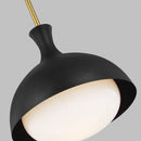 One Light Pendant<br /><span style="color:#4AB0CE;">Entrega: 4-10 dias en USA</span><br /><span style="color:#4AB0CE;font-size:60%;">PREGUNTE POR ENTREGA EN PANAMA</span><br />Collection: Lucerne<br />Finish: Midnight Black and Burnished Brass