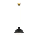 One Light Pendant<br /><span style="color:#4AB0CE;">Entrega: 4-10 dias en USA</span><br /><span style="color:#4AB0CE;font-size:60%;">PREGUNTE POR ENTREGA EN PANAMA</span><br />Collection: Lucerne<br />Finish: Midnight Black and Burnished Brass