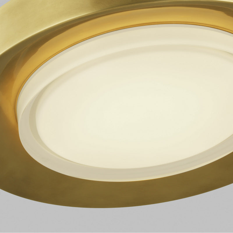 LED Flush Mount<br /><span style="color:#4AB0CE;">Entrega: 4-10 dias en USA</span><br /><span style="color:#4AB0CE;font-size:60%;">PREGUNTE POR ENTREGA EN PANAMA</span><br />Collection: Hilo<br />Finish: Natural Brass