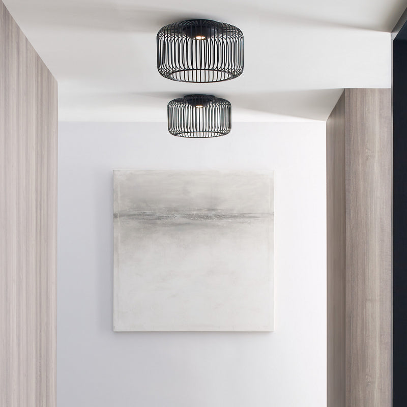 LED Flush Mount<br /><span style="color:#4AB0CE;">Entrega: 4-10 dias en USA</span><br /><span style="color:#4AB0CE;font-size:60%;">PREGUNTE POR ENTREGA EN PANAMA</span><br />Collection: Kai<br />Finish: Nightshade Black