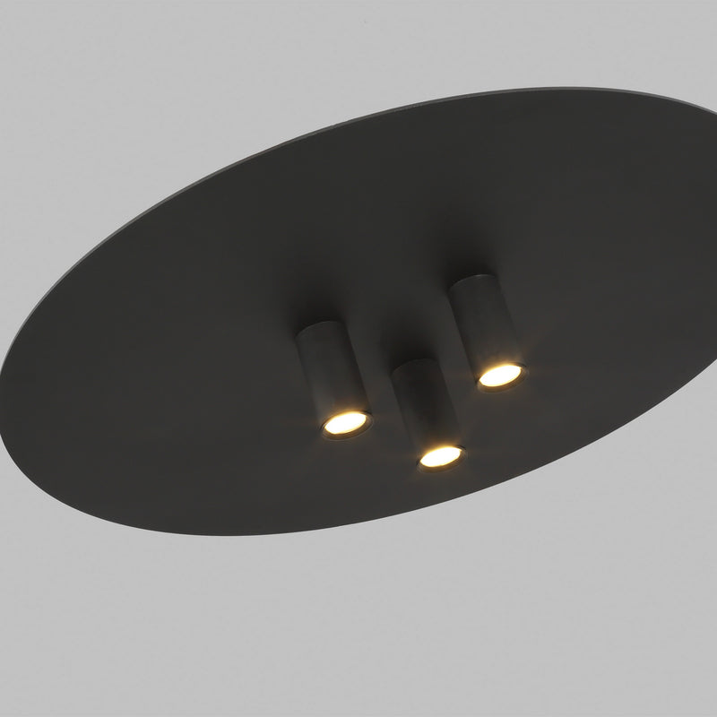 LED Flush Mount<br /><span style="color:#4AB0CE;">Entrega: 4-10 dias en USA</span><br /><span style="color:#4AB0CE;font-size:60%;">PREGUNTE POR ENTREGA EN PANAMA</span><br />Collection: Ponte<br />Finish: Nightshade Black