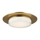 LED Flush Mount<br /><span style="color:#4AB0CE;">Entrega: 4-10 dias en USA</span><br /><span style="color:#4AB0CE;font-size:60%;">PREGUNTE POR ENTREGA EN PANAMA</span><br />Collection: Sen<br />Finish: Natural Brass