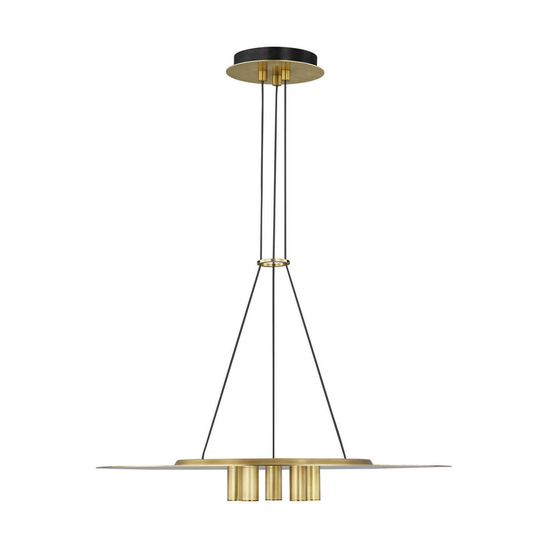 LED Pendant<br /><span style="color:#4AB0CE;">Entrega: 4-10 dias en USA</span><br /><span style="color:#4AB0CE;font-size:60%;">PREGUNTE POR ENTREGA EN PANAMA</span><br />Collection: Ponte<br />Finish: Natural Brass