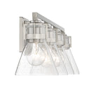 Four Light Bath<br /><span style="color:#4AB0CE;">Entrega: 4-10 dias en USA</span><br /><span style="color:#4AB0CE;font-size:60%;">PREGUNTE POR ENTREGA EN PANAMA</span><br />Collection: Chatham Square<br />Finish: Brushed Nickel