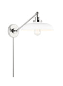 One Light Wall Sconce<br /><span style="color:#4AB0CE;">Entrega: 4-10 dias en USA</span><br /><span style="color:#4AB0CE;font-size:60%;">PREGUNTE POR ENTREGA EN PANAMA</span><br />Collection: Wellfleet<br />Finish: Matte White and Polished Nickel