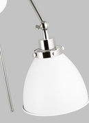 One Light Wall Sconce<br /><span style="color:#4AB0CE;">Entrega: 4-10 dias en USA</span><br /><span style="color:#4AB0CE;font-size:60%;">PREGUNTE POR ENTREGA EN PANAMA</span><br />Collection: Wellfleet<br />Finish: Matte White and Polished Nickel