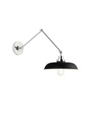 One Light Wall Sconce<br /><span style="color:#4AB0CE;">Entrega: 4-10 dias en USA</span><br /><span style="color:#4AB0CE;font-size:60%;">PREGUNTE POR ENTREGA EN PANAMA</span><br />Collection: Wellfleet<br />Finish: Midnight Black and Polished Nickel