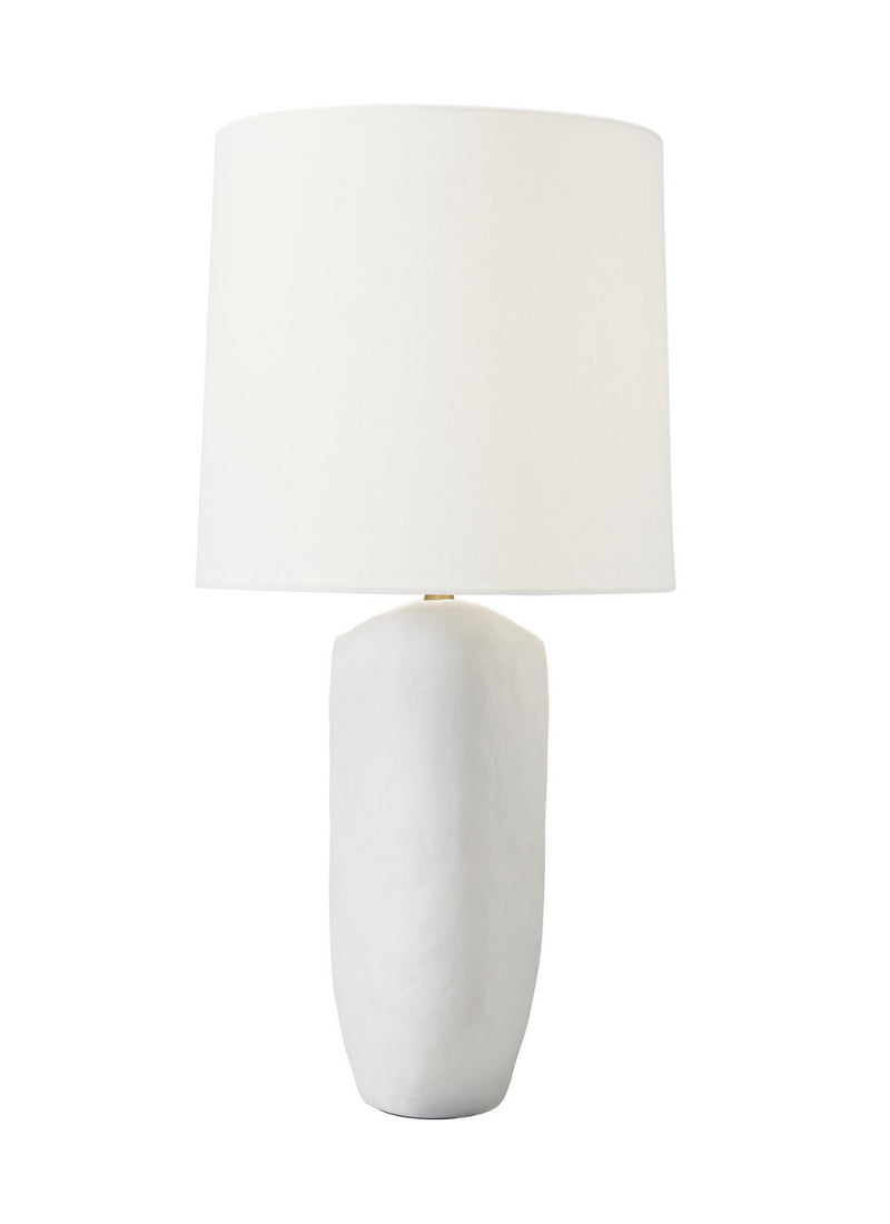 One Light Table Lamp<br /><span style="color:#4AB0CE;">Entrega: 4-10 dias en USA</span><br /><span style="color:#4AB0CE;font-size:60%;">PREGUNTE POR ENTREGA EN PANAMA</span><br />Collection: Cenotes<br />Finish: Matte White Ceramic