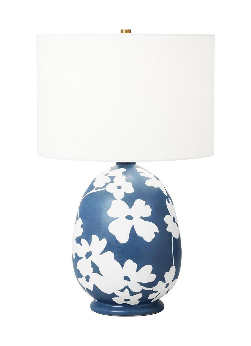 One Light Table Lamp<br /><span style="color:#4AB0CE;">Entrega: 4-10 dias en USA</span><br /><span style="color:#4AB0CE;font-size:60%;">PREGUNTE POR ENTREGA EN PANAMA</span><br />Collection: Lila<br />Finish: Semi Matte Navy Blue