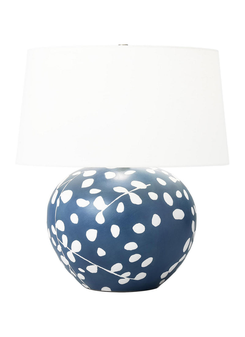 One Light Table Lamp<br /><span style="color:#4AB0CE;">Entrega: 4-10 dias en USA</span><br /><span style="color:#4AB0CE;font-size:60%;">PREGUNTE POR ENTREGA EN PANAMA</span><br />Collection: Nan<br />Finish: Semi Matte Navy Blue