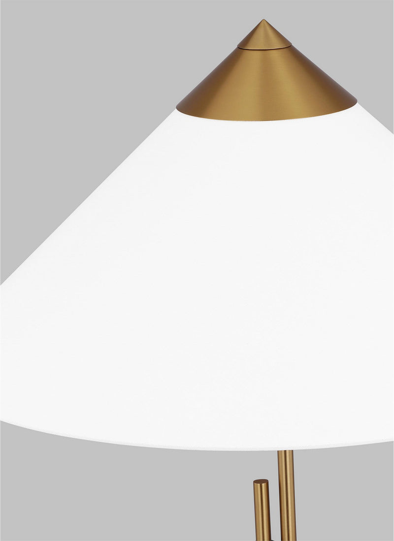 Visual Comfort Studio - KT1281BBSBNZ1 - One Light Table Lamp - Franklin - Burnished Brass and Deep Bronze