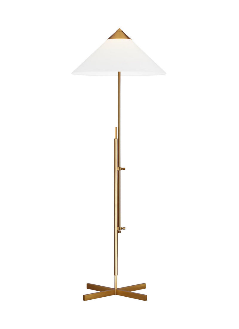 One Light Floor Lamp<br /><span style="color:#4AB0CE;">Entrega: 4-10 dias en USA</span><br /><span style="color:#4AB0CE;font-size:60%;">PREGUNTE POR ENTREGA EN PANAMA</span><br />Collection: Franklin<br />Finish: Burnished Brass