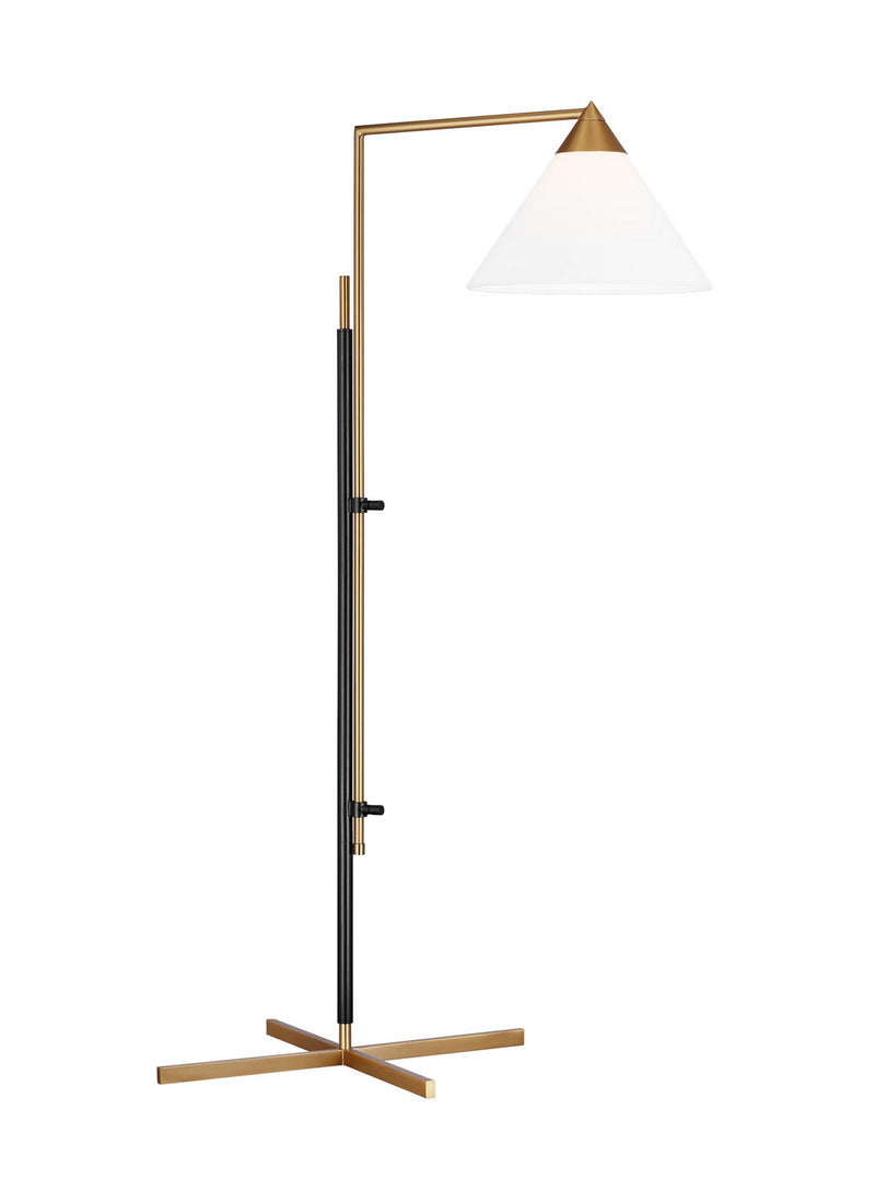 One Light Floor Lamp<br /><span style="color:#4AB0CE;">Entrega: 4-10 dias en USA</span><br /><span style="color:#4AB0CE;font-size:60%;">PREGUNTE POR ENTREGA EN PANAMA</span><br />Collection: Franklin<br />Finish: Burnished Brass and Deep Bronze