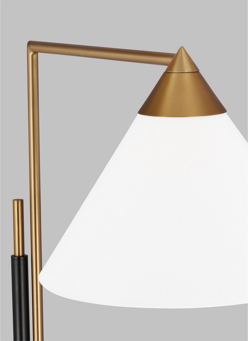 One Light Floor Lamp<br /><span style="color:#4AB0CE;">Entrega: 4-10 dias en USA</span><br /><span style="color:#4AB0CE;font-size:60%;">PREGUNTE POR ENTREGA EN PANAMA</span><br />Collection: Franklin<br />Finish: Burnished Brass and Deep Bronze