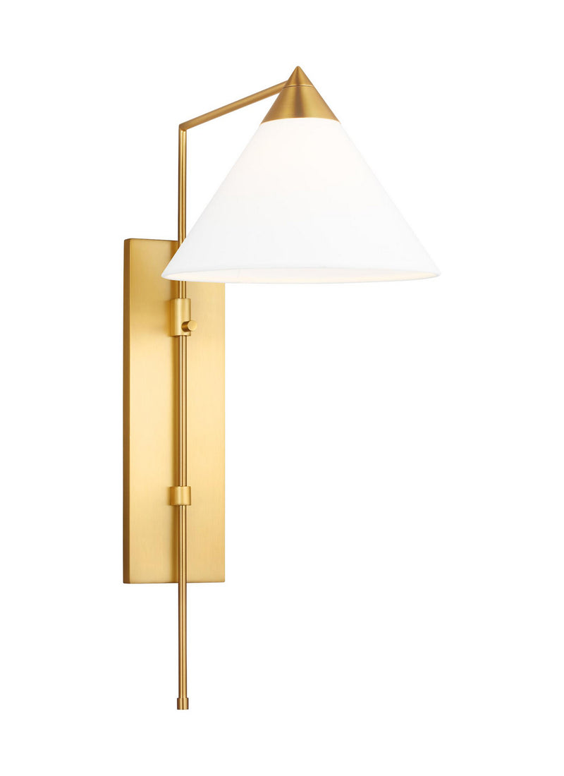 One Light Wall Sconce<br /><span style="color:#4AB0CE;">Entrega: 4-10 dias en USA</span><br /><span style="color:#4AB0CE;font-size:60%;">PREGUNTE POR ENTREGA EN PANAMA</span><br />Collection: Franklin<br />Finish: Burnished Brass