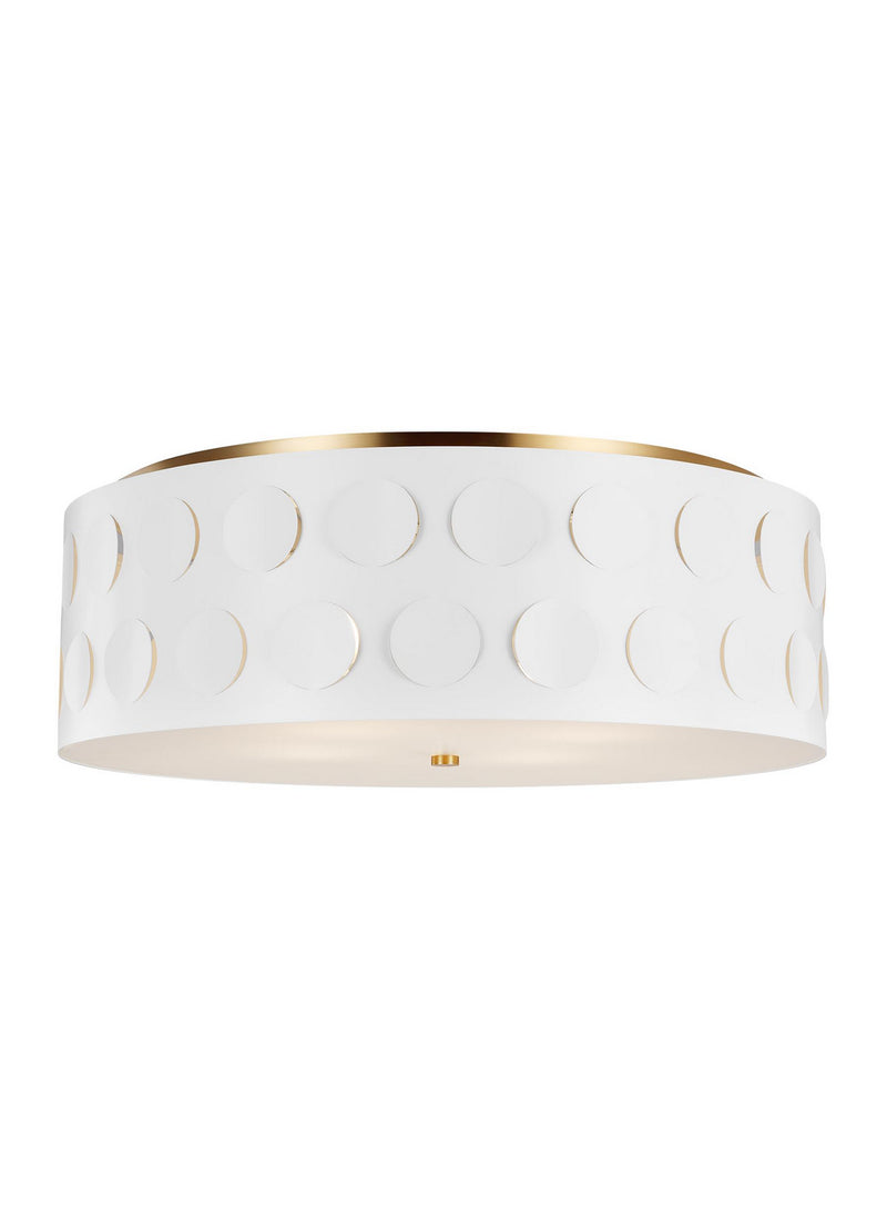 Four Light Flush Mount<br /><span style="color:#4AB0CE;">Entrega: 4-10 dias en USA</span><br /><span style="color:#4AB0CE;font-size:60%;">PREGUNTE POR ENTREGA EN PANAMA</span><br />Collection: Dottie<br />Finish: Burnished Brass