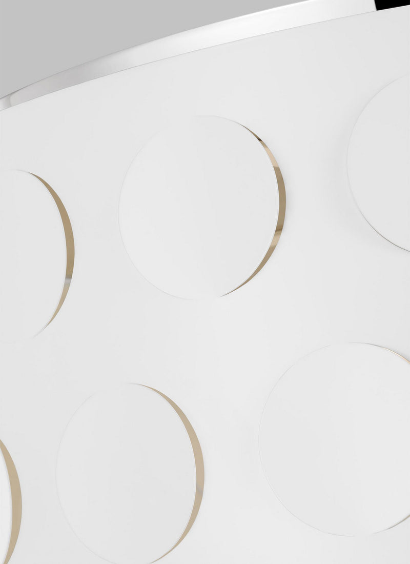 Four Light Flush Mount<br /><span style="color:#4AB0CE;">Entrega: 4-10 dias en USA</span><br /><span style="color:#4AB0CE;font-size:60%;">PREGUNTE POR ENTREGA EN PANAMA</span><br />Collection: Dottie<br />Finish: Polished Nickel