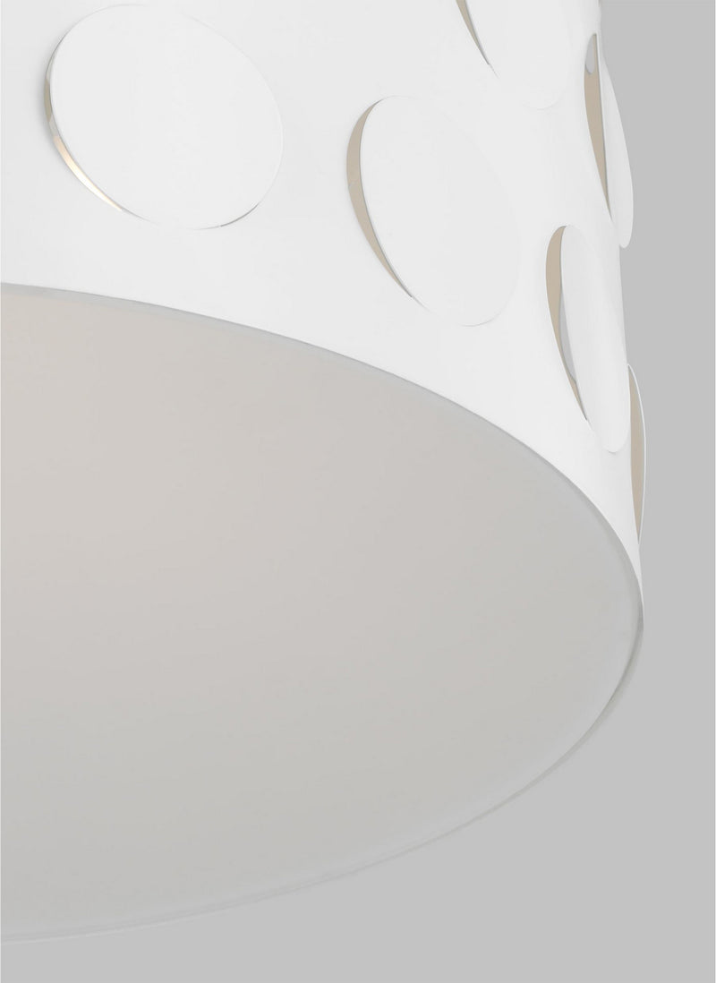 Three Light Pendant<br /><span style="color:#4AB0CE;">Entrega: 4-10 dias en USA</span><br /><span style="color:#4AB0CE;font-size:60%;">PREGUNTE POR ENTREGA EN PANAMA</span><br />Collection: Dottie<br />Finish: Matte White