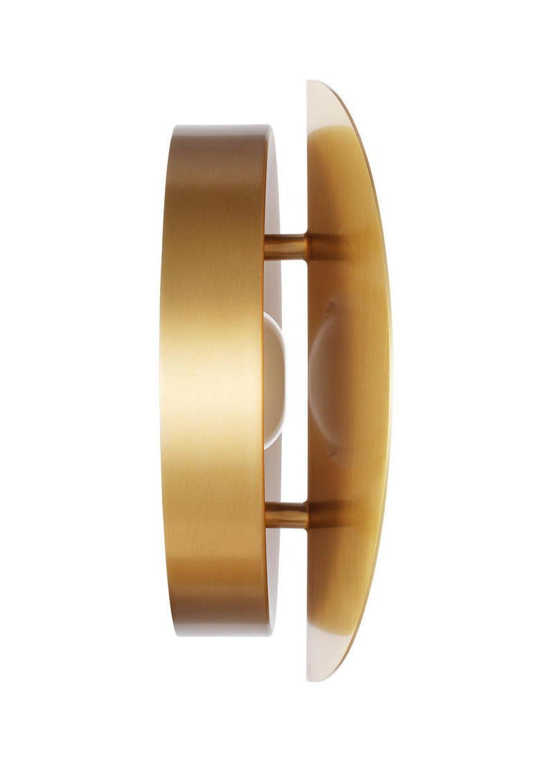 LED Wall Sconce<br /><span style="color:#4AB0CE;">Entrega: 4-10 dias en USA</span><br /><span style="color:#4AB0CE;font-size:60%;">PREGUNTE POR ENTREGA EN PANAMA</span><br />Collection: Dottie<br />Finish: Burnished Brass