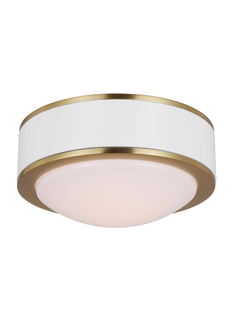 LED Flush Mount<br /><span style="color:#4AB0CE;">Entrega: 4-10 dias en USA</span><br /><span style="color:#4AB0CE;font-size:60%;">PREGUNTE POR ENTREGA EN PANAMA</span><br />Collection: Monroe<br />Finish: Burnished Brass