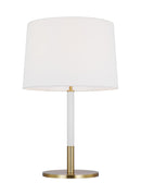 One Light Table Lamp<br /><span style="color:#4AB0CE;">Entrega: 4-10 dias en USA</span><br /><span style="color:#4AB0CE;font-size:60%;">PREGUNTE POR ENTREGA EN PANAMA</span><br />Collection: Monroe<br />Finish: Burnished Brass