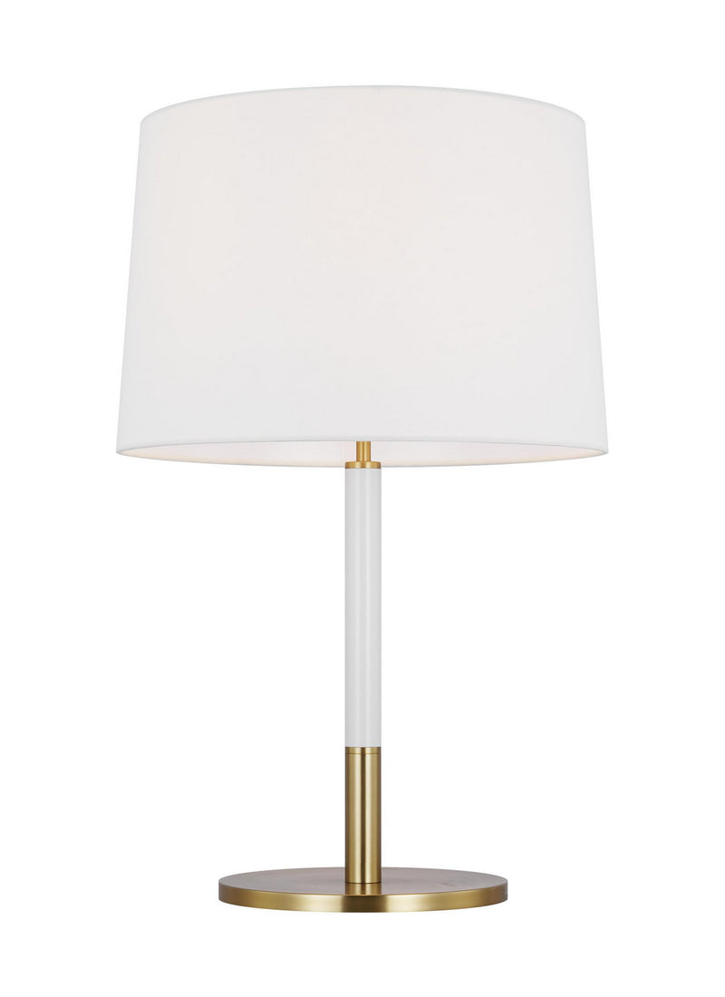 One Light Table Lamp<br /><span style="color:#4AB0CE;">Entrega: 4-10 dias en USA</span><br /><span style="color:#4AB0CE;font-size:60%;">PREGUNTE POR ENTREGA EN PANAMA</span><br />Collection: Monroe<br />Finish: Burnished Brass