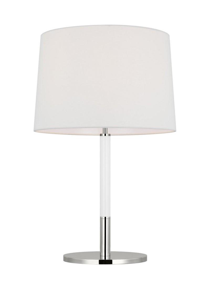 One Light Table Lamp<br /><span style="color:#4AB0CE;">Entrega: 4-10 dias en USA</span><br /><span style="color:#4AB0CE;font-size:60%;">PREGUNTE POR ENTREGA EN PANAMA</span><br />Collection: Monroe<br />Finish: Polished Nickel