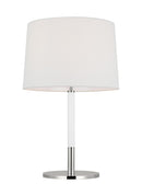 One Light Table Lamp<br /><span style="color:#4AB0CE;">Entrega: 4-10 dias en USA</span><br /><span style="color:#4AB0CE;font-size:60%;">PREGUNTE POR ENTREGA EN PANAMA</span><br />Collection: Monroe<br />Finish: Polished Nickel