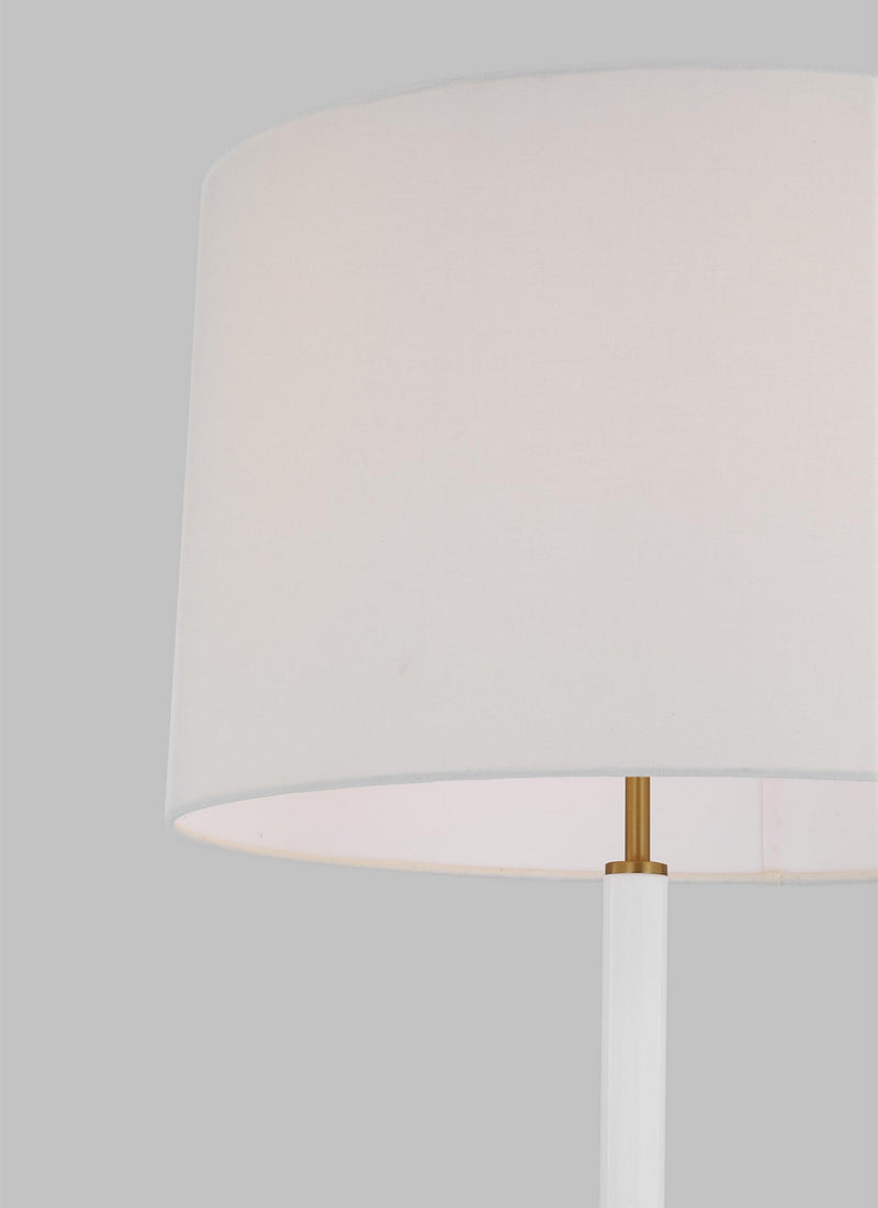 One Light Floor Lamp<br /><span style="color:#4AB0CE;">Entrega: 4-10 dias en USA</span><br /><span style="color:#4AB0CE;font-size:60%;">PREGUNTE POR ENTREGA EN PANAMA</span><br />Collection: Monroe<br />Finish: Burnished Brass