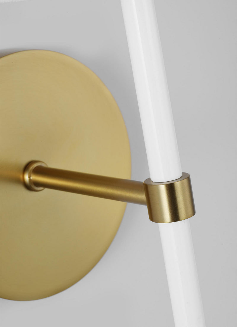 Visual Comfort Studio - KSW1081BBSGW - One Light Wall Sconce - Monroe - Burnished Brass