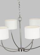 Six Light Chandelier<br /><span style="color:#4AB0CE;">Entrega: 15-16 semanas en USA</span><br /><span style="color:#4AB0CE;font-size:60%;">PREGUNTE POR ENTREGA EN PANAMA</span><br />Collection: Sawyer<br />Finish: Polished Nickel