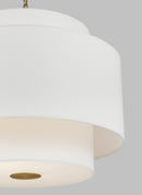 Three Light Pendant<br /><span style="color:#4AB0CE;">Entrega: 15-16 semanas en USA</span><br /><span style="color:#4AB0CE;font-size:60%;">PREGUNTE POR ENTREGA EN PANAMA</span><br />Collection: Sawyer<br />Finish: Burnished Brass
