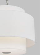Three Light Pendant<br /><span style="color:#4AB0CE;">Entrega: 4-10 dias en USA</span><br /><span style="color:#4AB0CE;font-size:60%;">PREGUNTE POR ENTREGA EN PANAMA</span><br />Collection: Sawyer<br />Finish: Polished Nickel