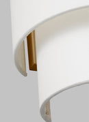 Two Light Wall Sconce<br /><span style="color:#4AB0CE;">Entrega: 15-16 semanas en USA</span><br /><span style="color:#4AB0CE;font-size:60%;">PREGUNTE POR ENTREGA EN PANAMA</span><br />Collection: Sawyer<br />Finish: Burnished Brass